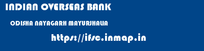 INDIAN OVERSEAS BANK  ODISHA NAYAGARH MAYURJHALIA   ifsc code
